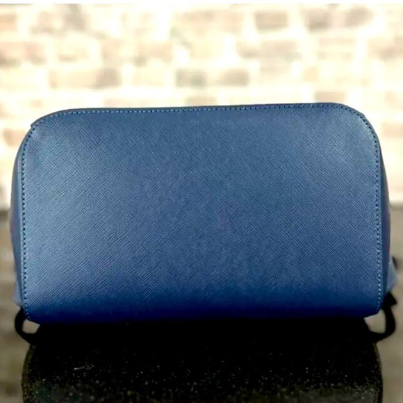 KATE SPADE NEW YORK MADISON LEATHER MEDIUM FLAP BACKPACK SHOULDER BAG $379 Navy - Picture 5 of 7